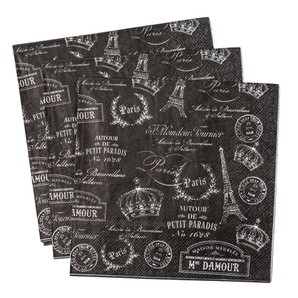 Harman Paris Passport Paper Luncheon Napkins, 20 ct